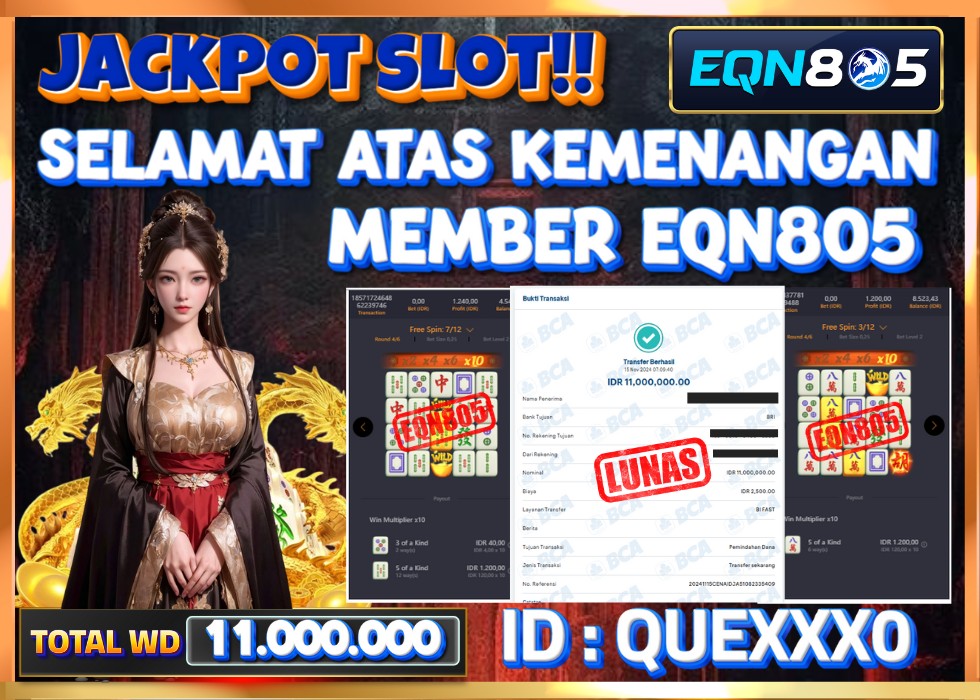 EQN805 JACKPOT  Rp 11.000.000 - LUNAS!!!