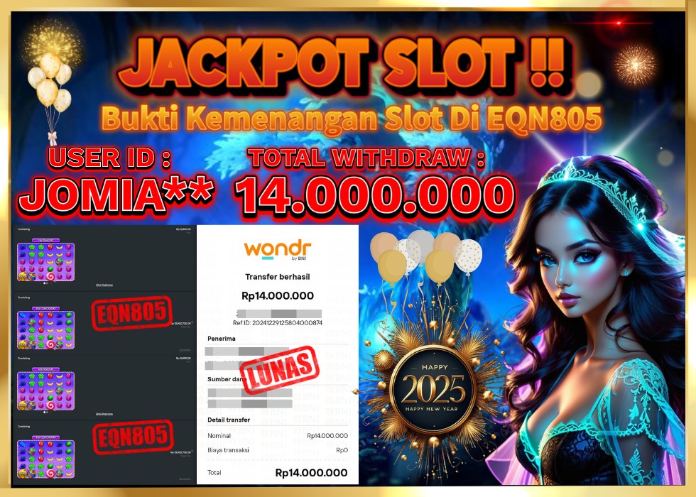 EQN805 JACKPOT  Rp 14.000.000 - LUNAS!!!